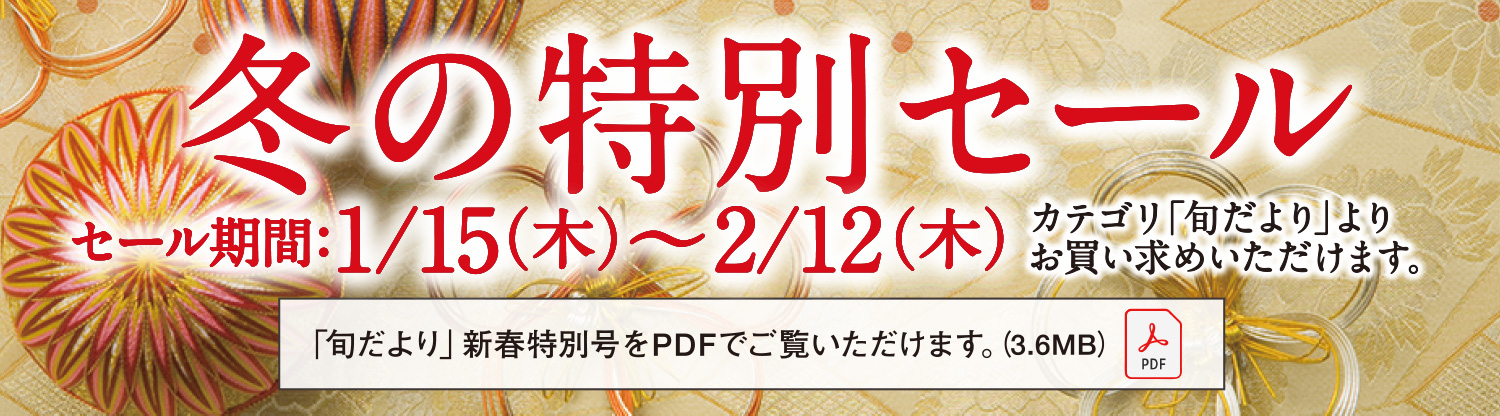 冬の特別セール実施中！